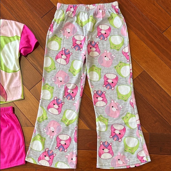 Colorful Squishmallow Animal Print Kids Pajama Set - Picture 3 of 8